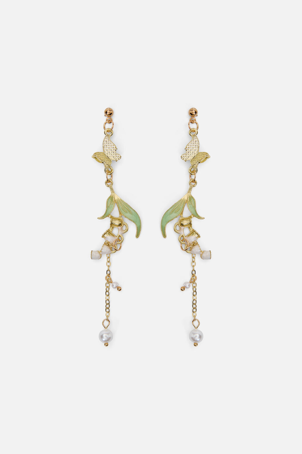 Princess Highway - Butterfly Drop Earrings - gold