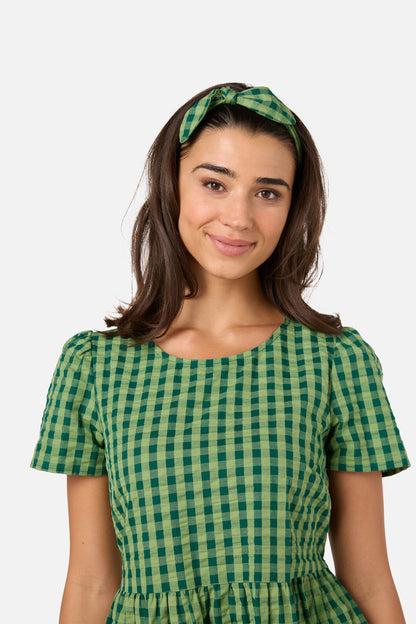 Princess Highway - Green Margot Check Headband - green