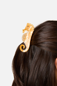 Princess Highway - Seahorse Claw Clip - yellow