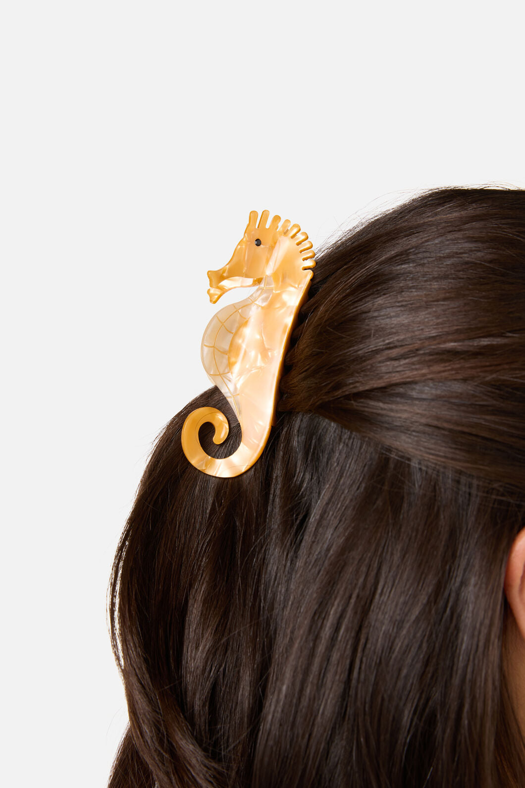 Princess Highway - Seahorse Claw Clip - yellow