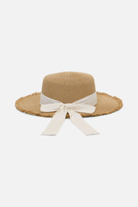 Princess Highway - Contrast Bow Sun Hat - natural