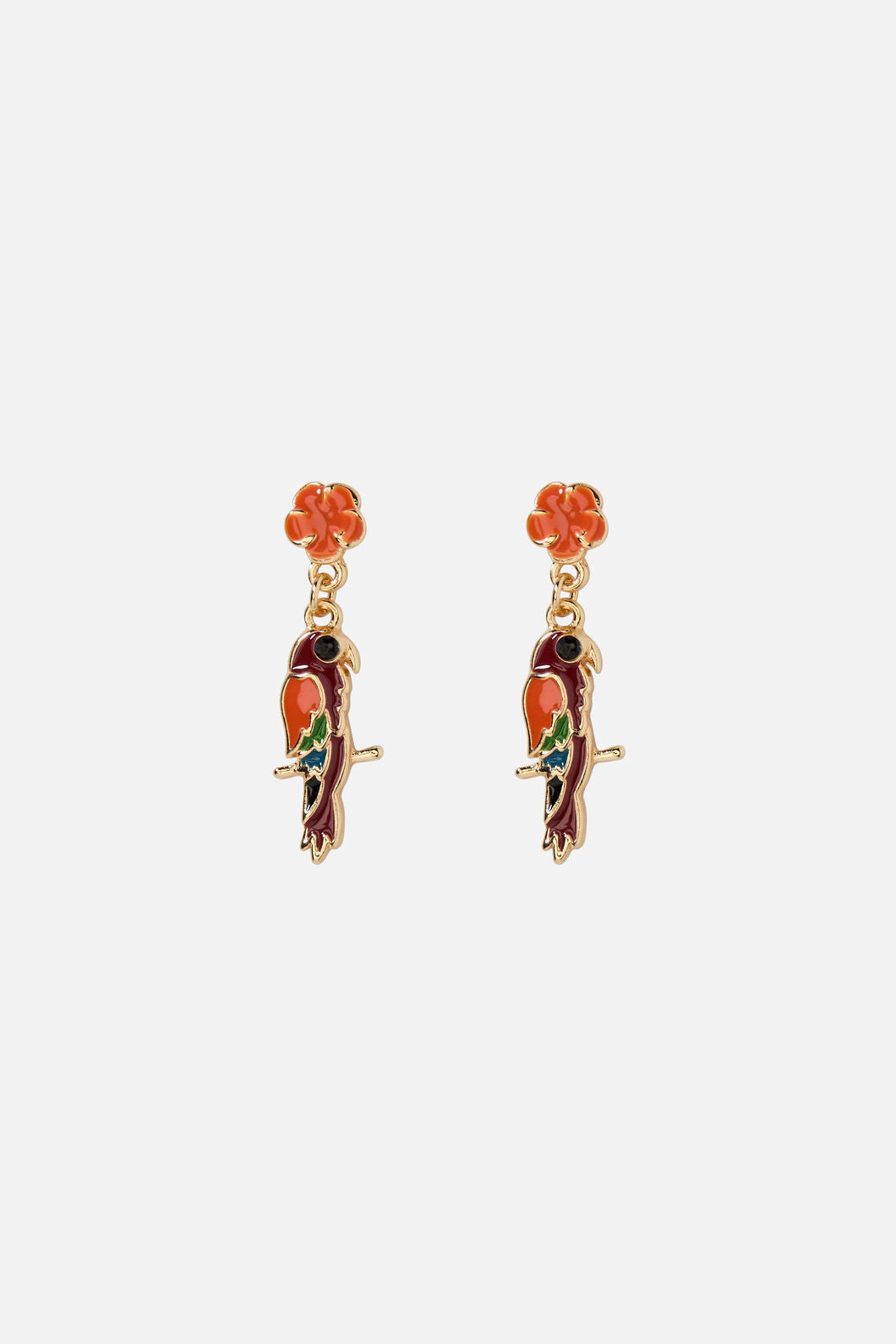 Princess Highway - Parrot Hibiscus Earrings - multi