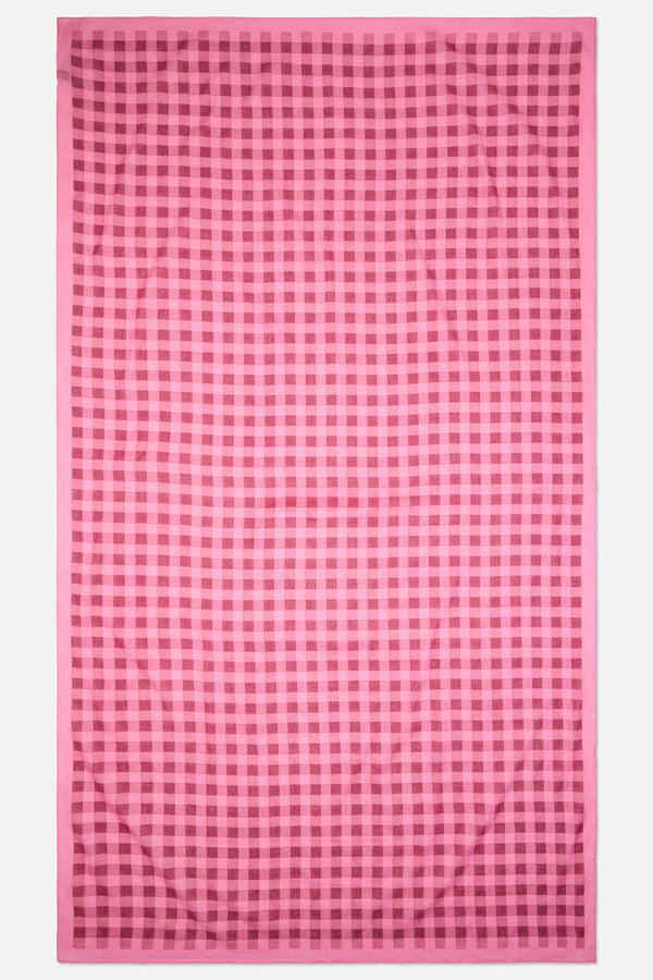 Princess Highway - Margot Check Cotton Sarong - pink