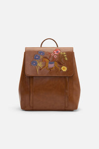 Princess Highway - Fancy Horse EmbroideryBackpack - tan