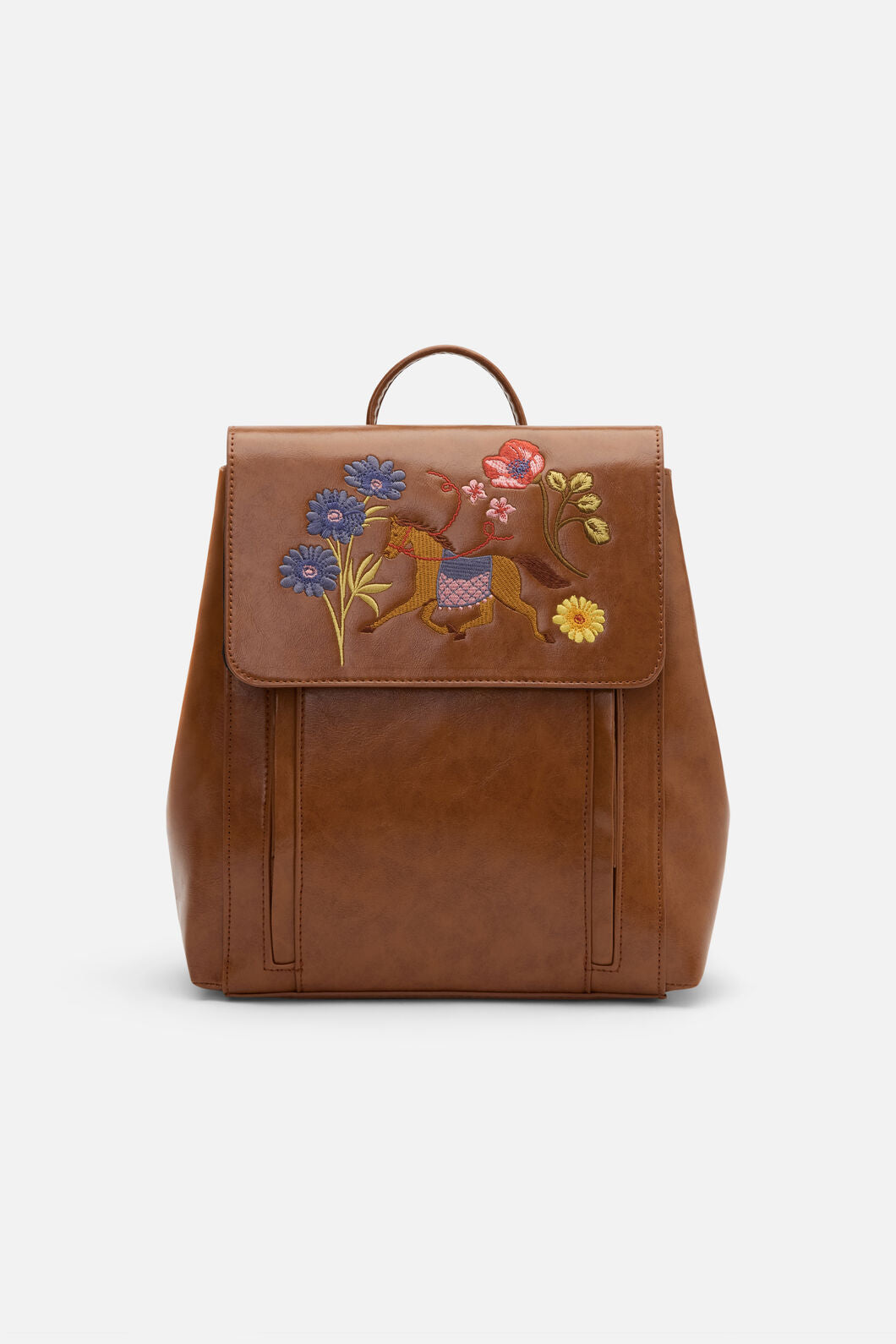 Princess Highway - Fancy Horse EmbroideryBackpack - tan