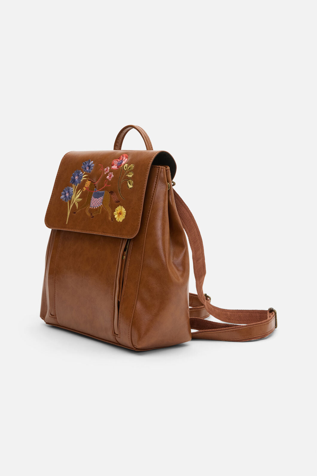 Princess Highway - Fancy Horse EmbroideryBackpack - tan