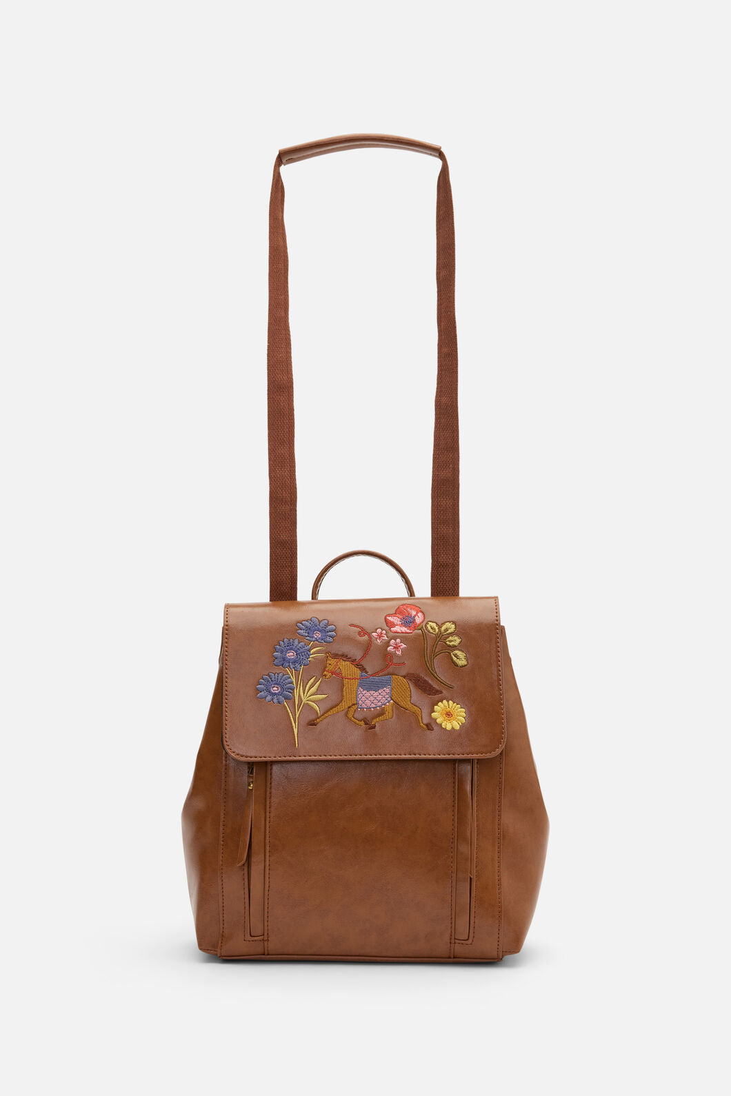 Princess Highway - Fancy Horse EmbroideryBackpack - tan