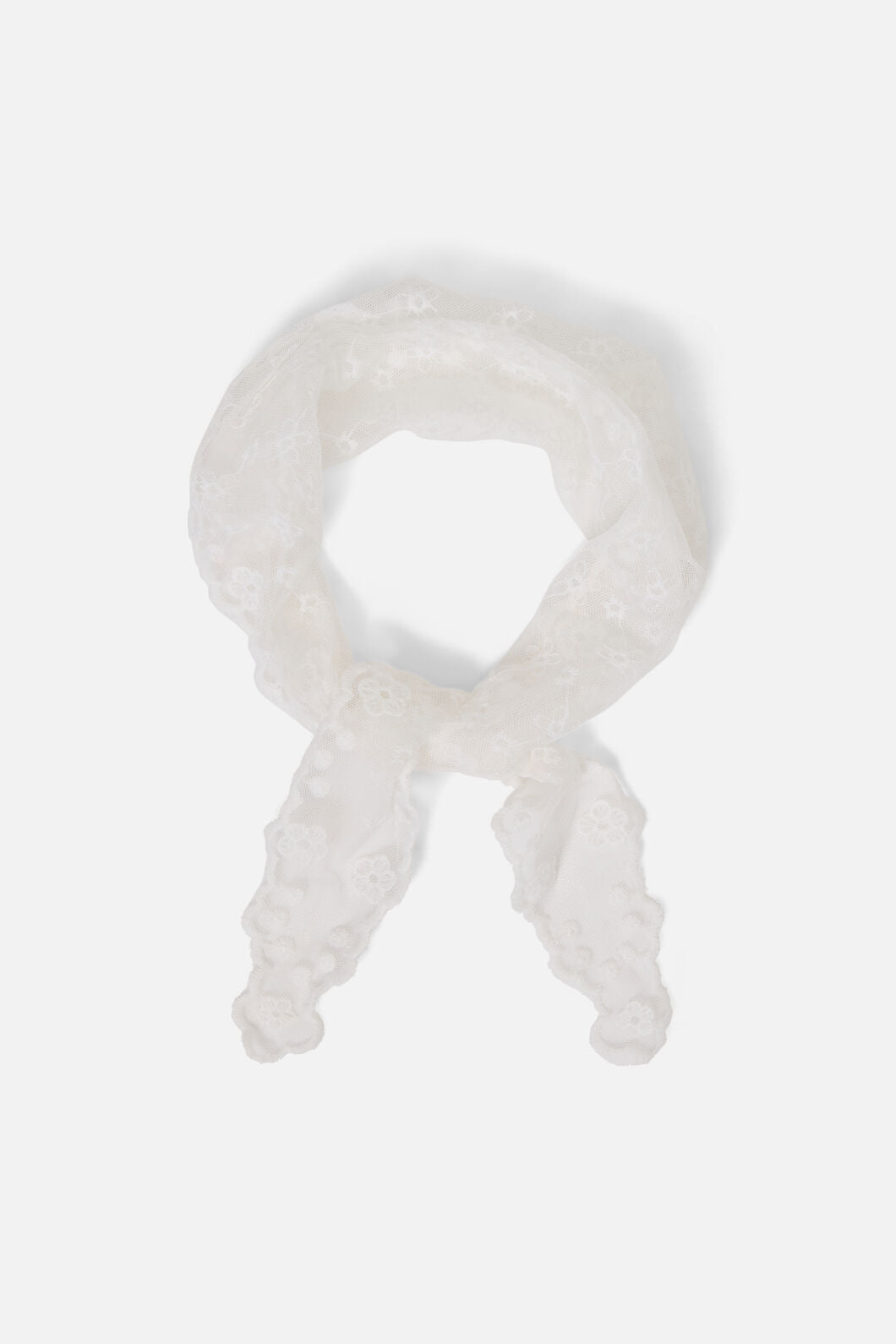 Princess Highway - Soft Lace Head Scarf - white