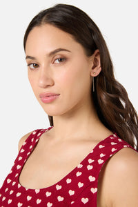 Princess Highway - Heart Drop Earrings - gold