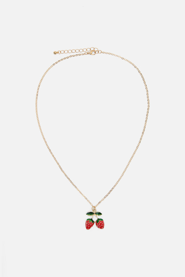 Princess Highway - Strawberry Necklace - gold