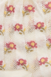 Princess Highway - Light Weight Daisy Socks - white