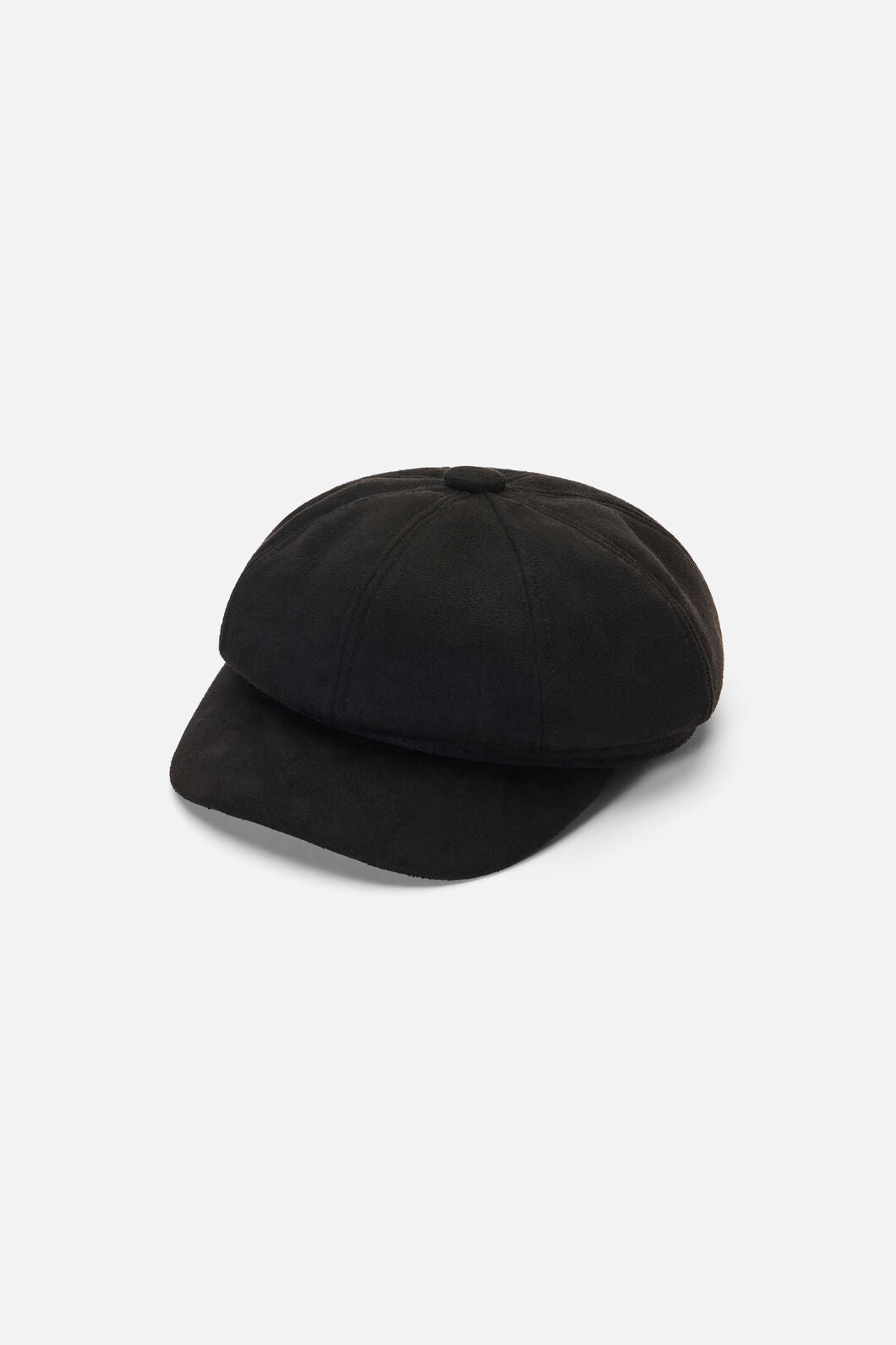 Princess Highway - Black Faux Suede Baker Boy - black