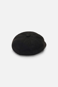 Princess Highway - Black Faux Suede Baker Boy - black