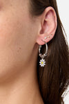 Princess Highway - Flower Bauble Sleeper Earrings - silver