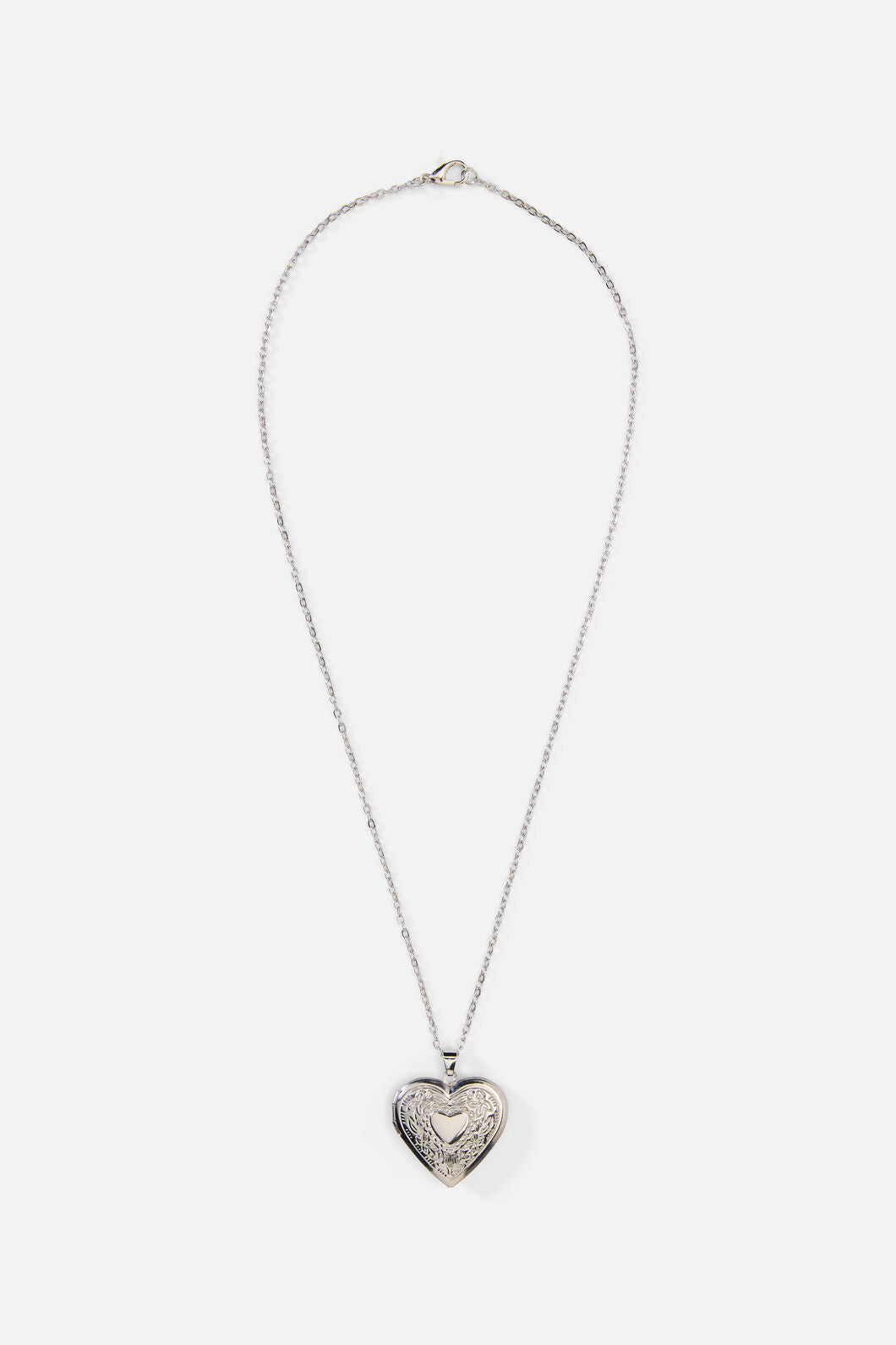 Princess Highway - Heart Locket Necklace - silver