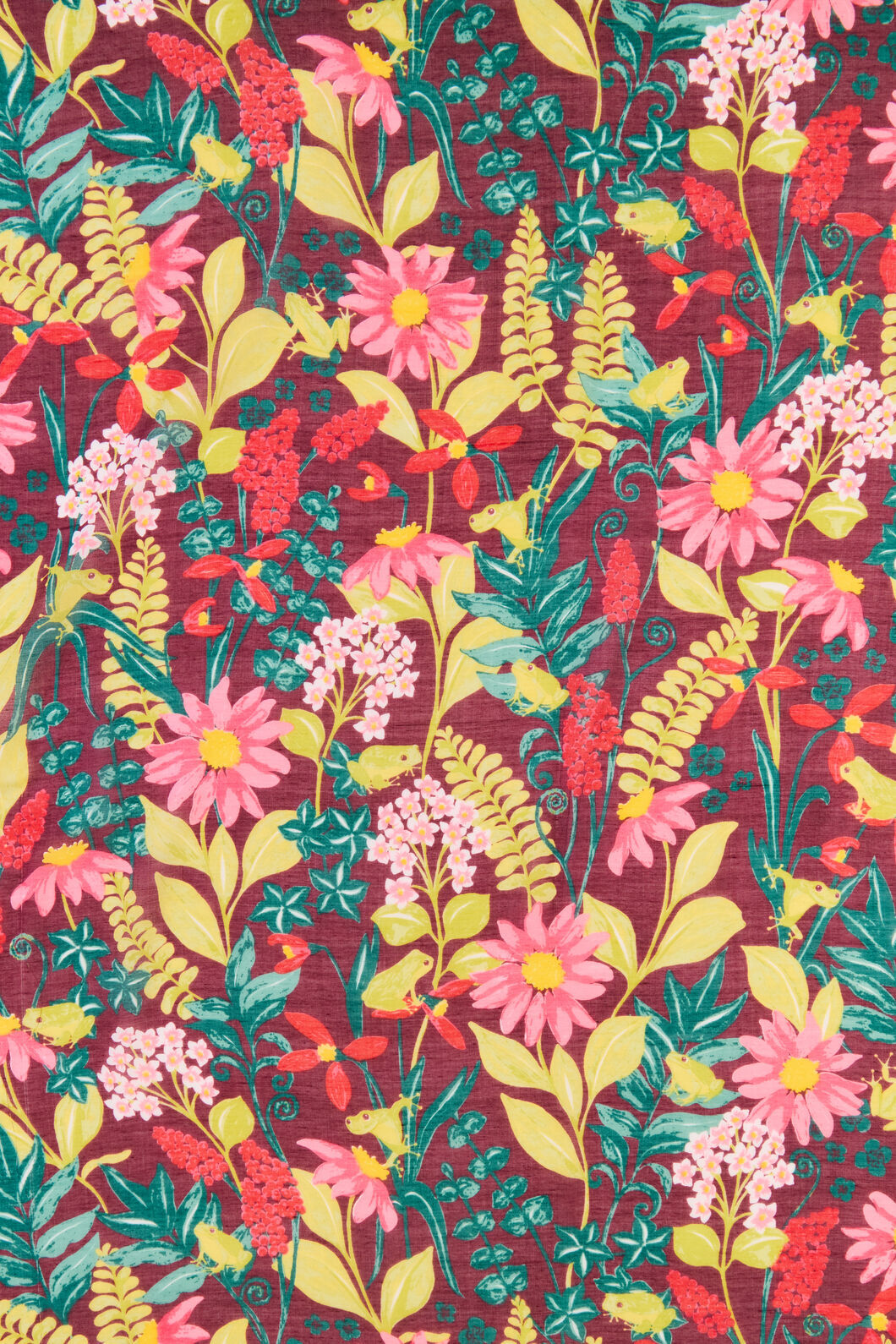 Princess Highway - Tiana Tree Frog Soft Scarf - burgundy