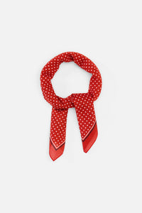 Princess Highway - Red Polka Dot Scarf - red