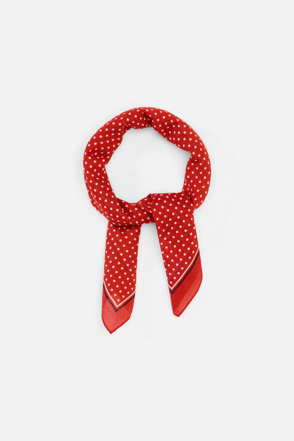 Princess Highway - Red Polka Dot Scarf - red