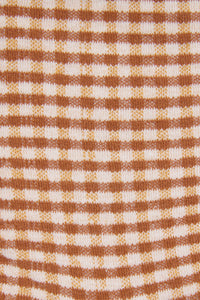 Princess Highway - Mustard Check Ankle Sock - mustard