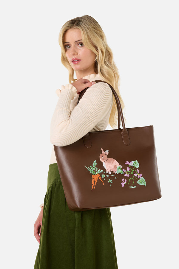 Princess Highway - Lola Rabbit Tote - chocolate