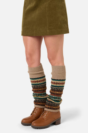 Princess Highway - Tan Nordic Leg Warmers - tan