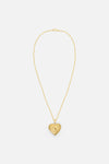 Princess Highway - Gold Heart Locket Necklace - gold