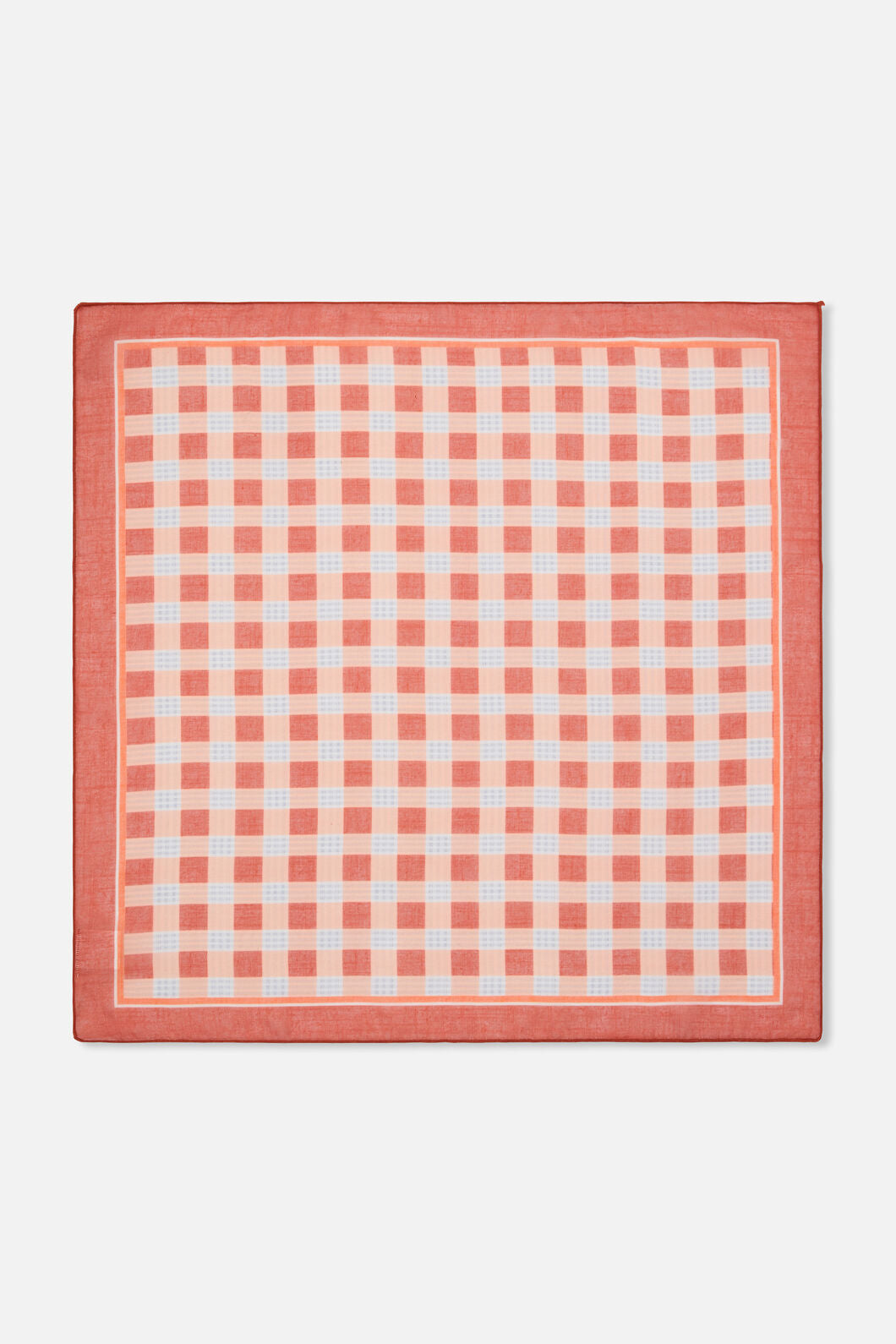 Princess Highway - Rust Check Small Scarf - rust