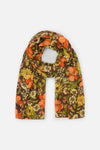 Princess Highway - Gloria Floral Soft Scarf - chocolate