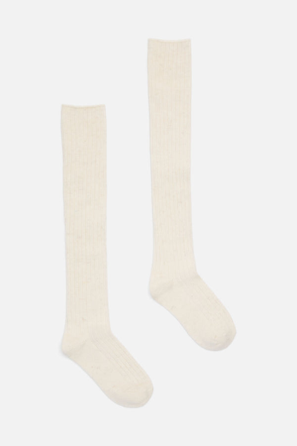 Princess Highway - Cream Long Rib Sock - cream