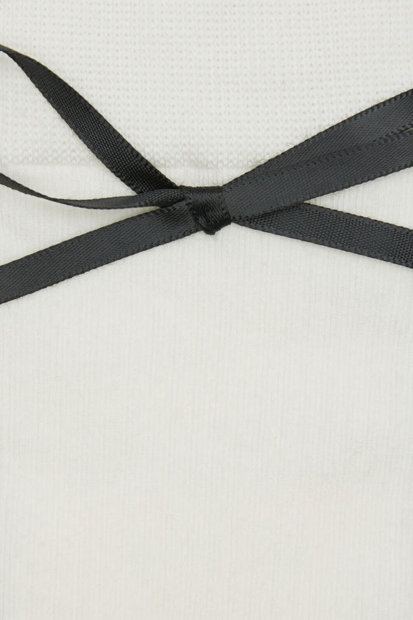 Princess Highway - White Knee High Bow Socks - white