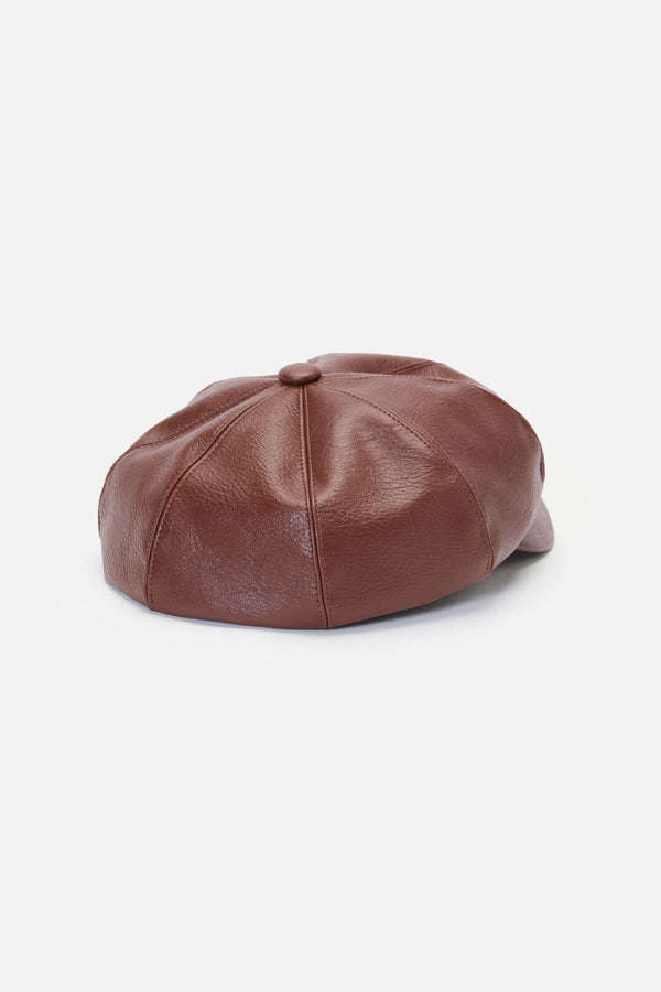 Princess Highway - Chocolate PU Peak Cap - chocolate