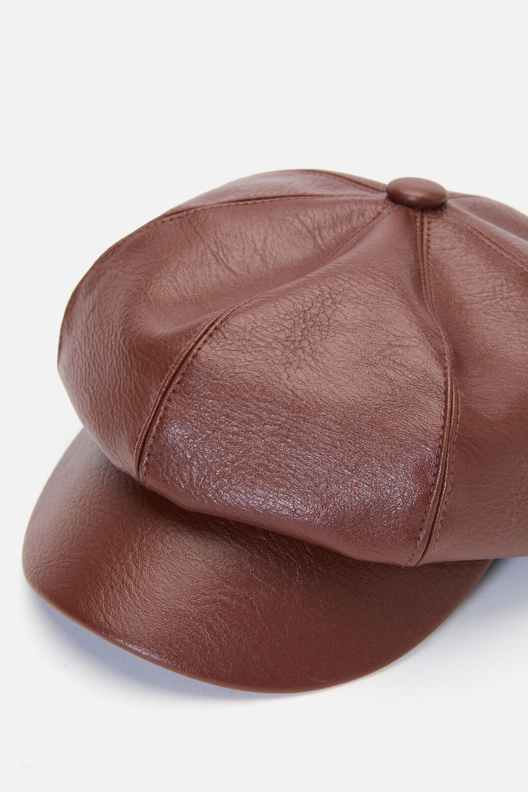 Princess Highway - Chocolate PU Peak Cap - chocolate