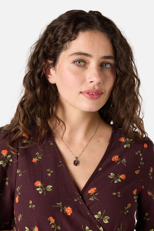 Princess Highway - Rose Necklace - silver