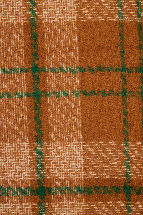 Princess Highway - Tan Check Scarf - tan