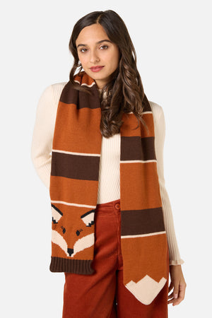 Princess Highway - Fox Knit Scarf - orange