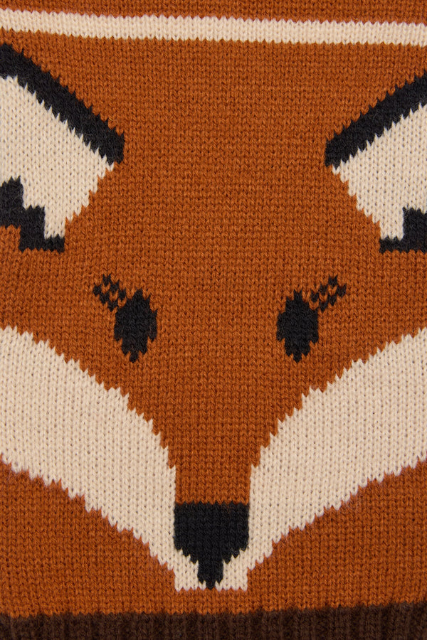 Princess Highway - Fox Knit Scarf - orange