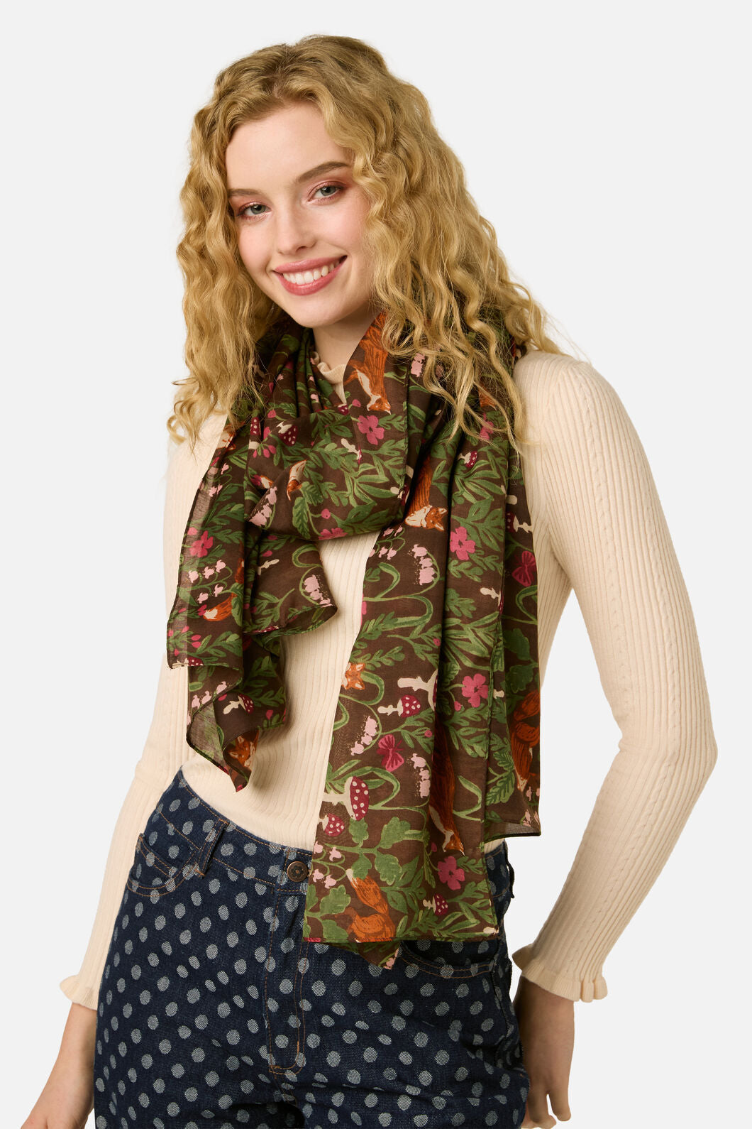 Princess Highway - Fox Soft Scarf - chocolate