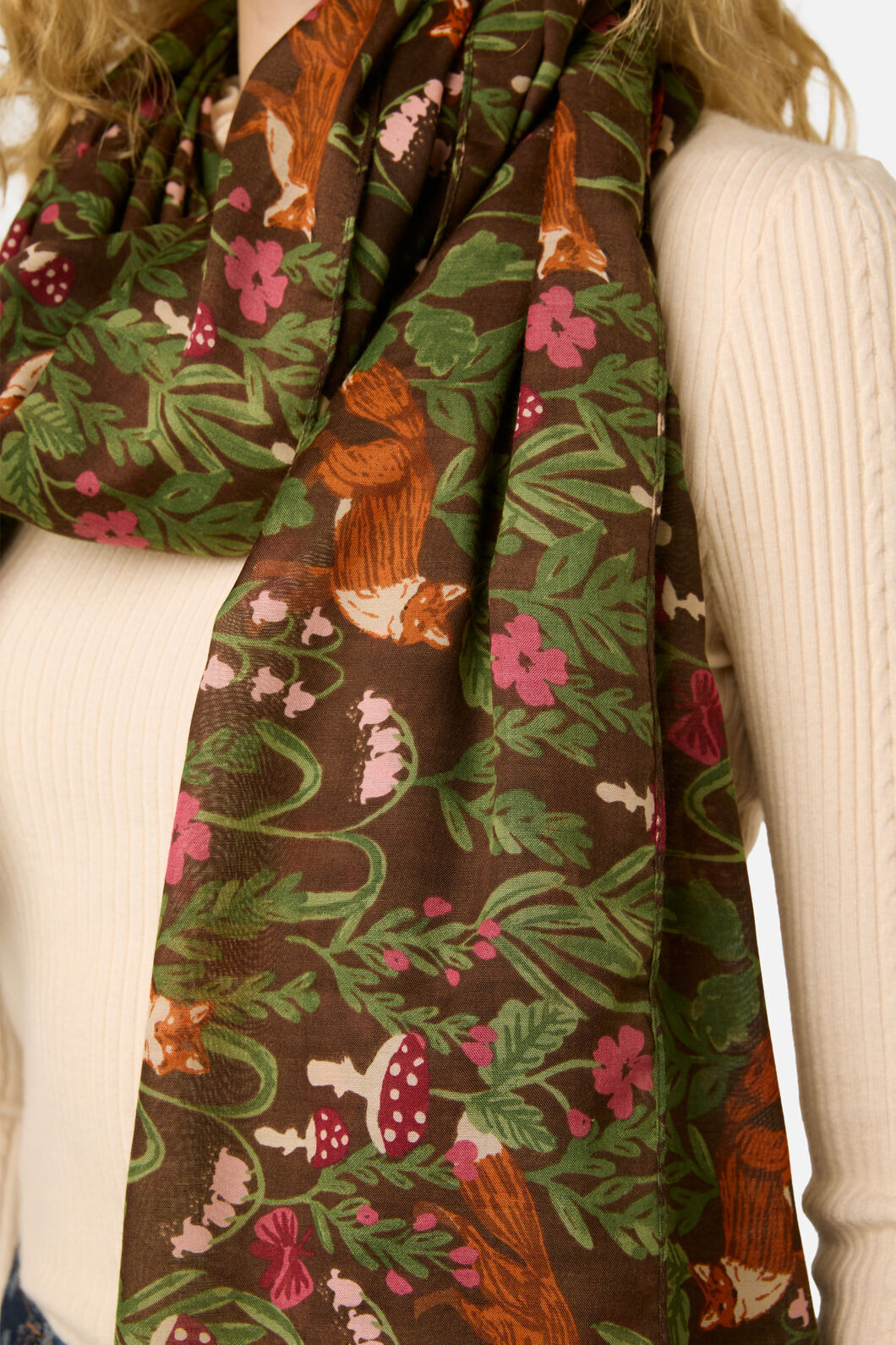 Princess Highway - Fox Soft Scarf - chocolate