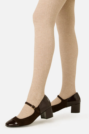 Princess Highway - Cream Cable Knit Tights - cream