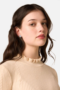 Princess Highway - Iris Pansy Stud Earrings - blue