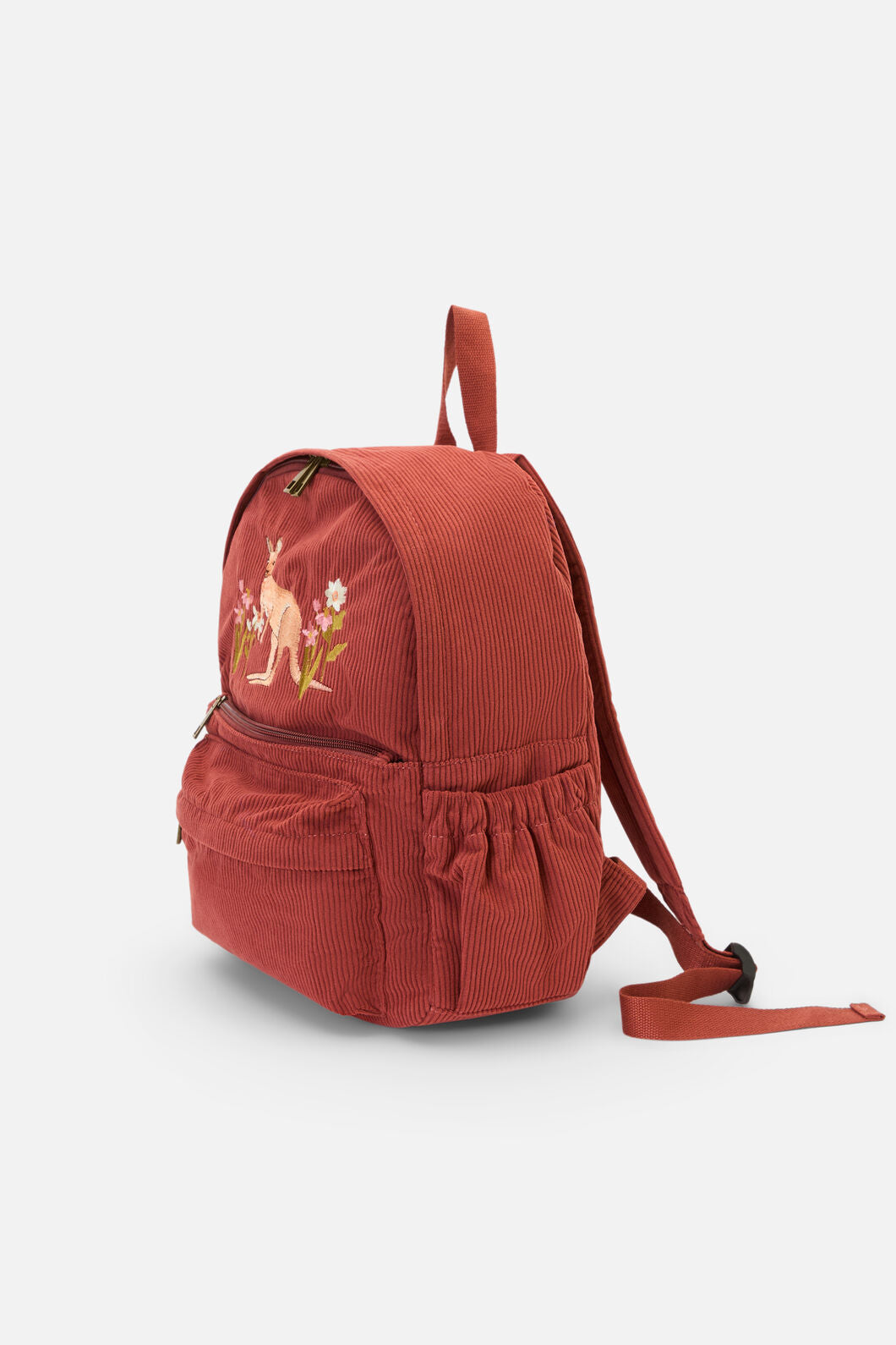 Princess Highway - Kangaroo Embroidered Cord Backpack - tan