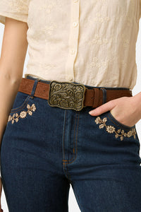 Princess Highway - Fancy Buckle Belt - chocolate