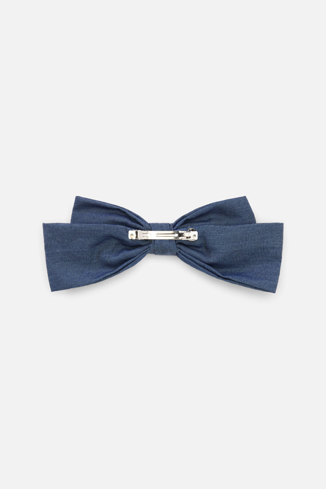 Princess Highway - Denim Bow Barrette Hair Clip - indigo