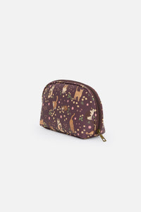 Princess Highway - Cute Cats PU Make Up Purse - plum