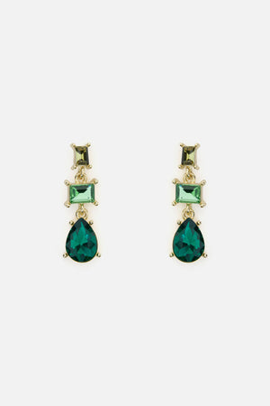 Princess Highway - Beautiful Stone Drop Earrings - green