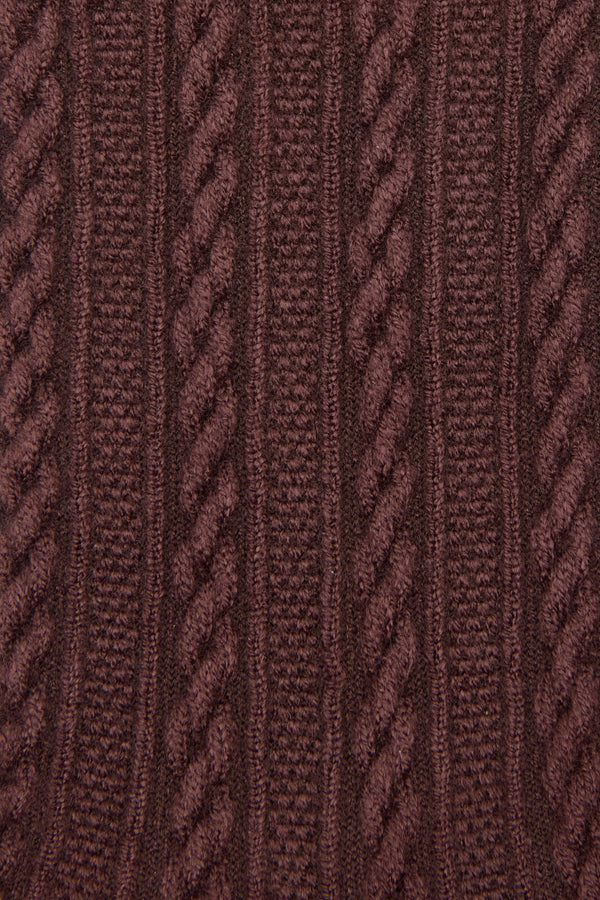 Princess Highway - Cable Texture Sock - chocolate