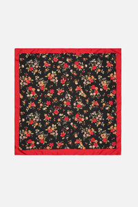 Princess Highway - Posy Satin Scarf - black