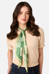 Princess Highway - Green Narrow Satin Scarf - green