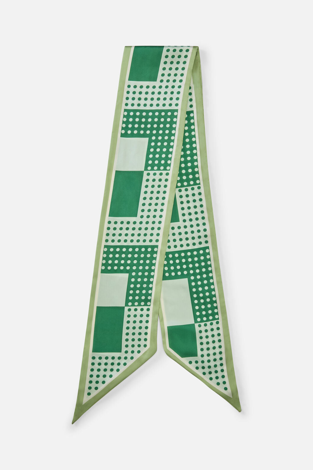 Princess Highway - Green Narrow Satin Scarf - green