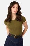 Princess Highway - Posy Embroidered Belt - black